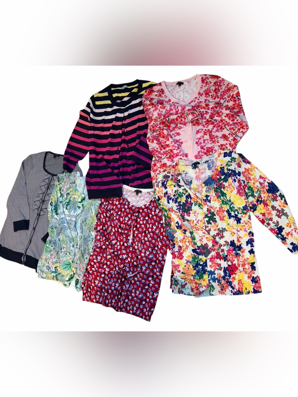 Talbots Women’s Cardigan Sweater Bundle (Lot of 6) – Size Large